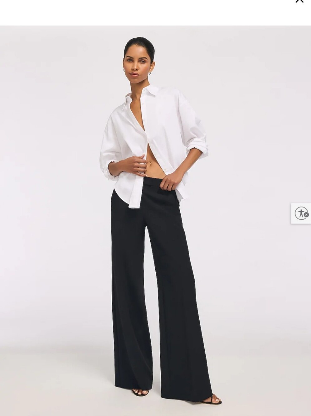 Editor Mid Rise Wide Leg Trouser - Picture 4 of 7
